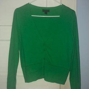 Green cardigan